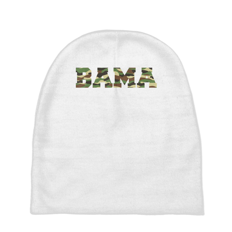 Alabama Pride Bold Green Camouflage College Sports Font T Shirt Baby Beanies | Artistshot