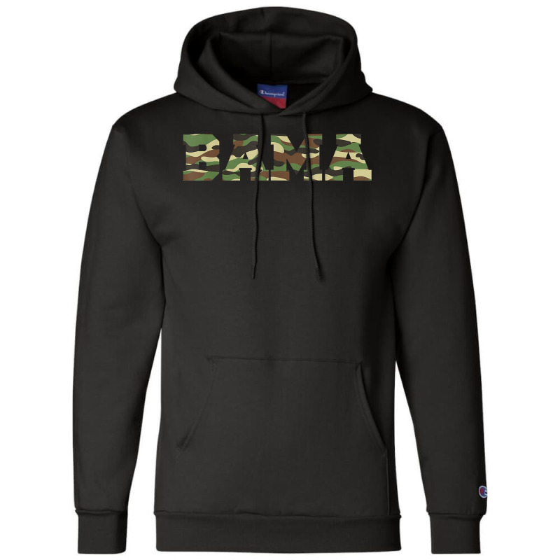 Alabama Pride Bold Green Camouflage College Sports Font T Shirt Champion Hoodie | Artistshot