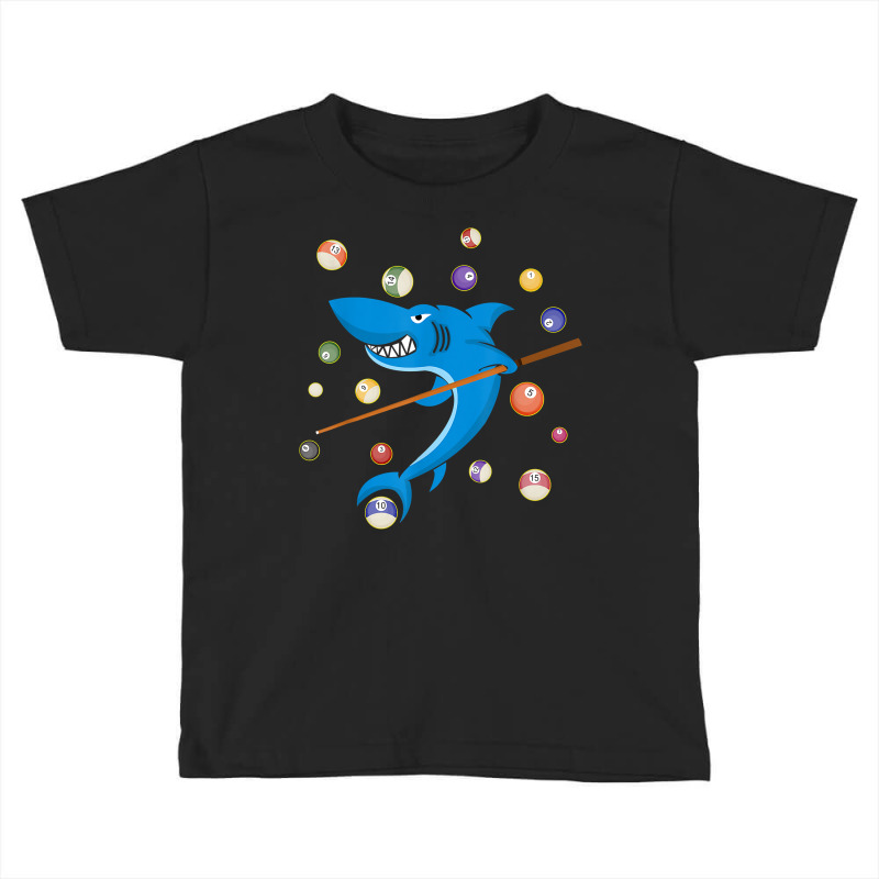 Billiard Shark 8 Ball Player Pool Table Cue Stick Snooker T Shirt Toddler T-shirt | Artistshot