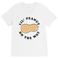 Little Peanut On The Way V-neck Tee | Artistshot