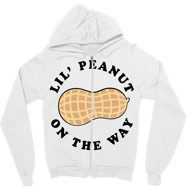 Little Peanut On The Way Zipper Hoodie | Artistshot