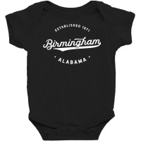 Classic Retro Vintage Birmingham Alabama 1871 Usa Novelty Sweatshirt Baby Bodysuit | Artistshot