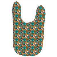 Western Turquoise Gemstone Seamless Pattern Baby Bibs | Artistshot