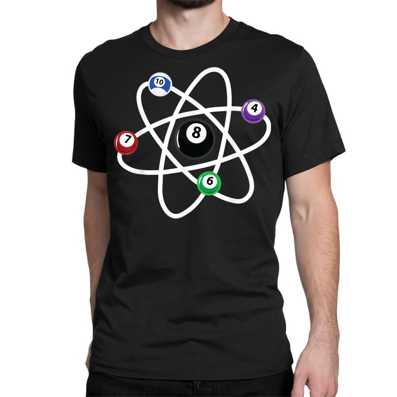 Billiards Atom Science Shirt 8 Ball Pool Lovers Billiard T Shirt Classic T-shirt | Artistshot