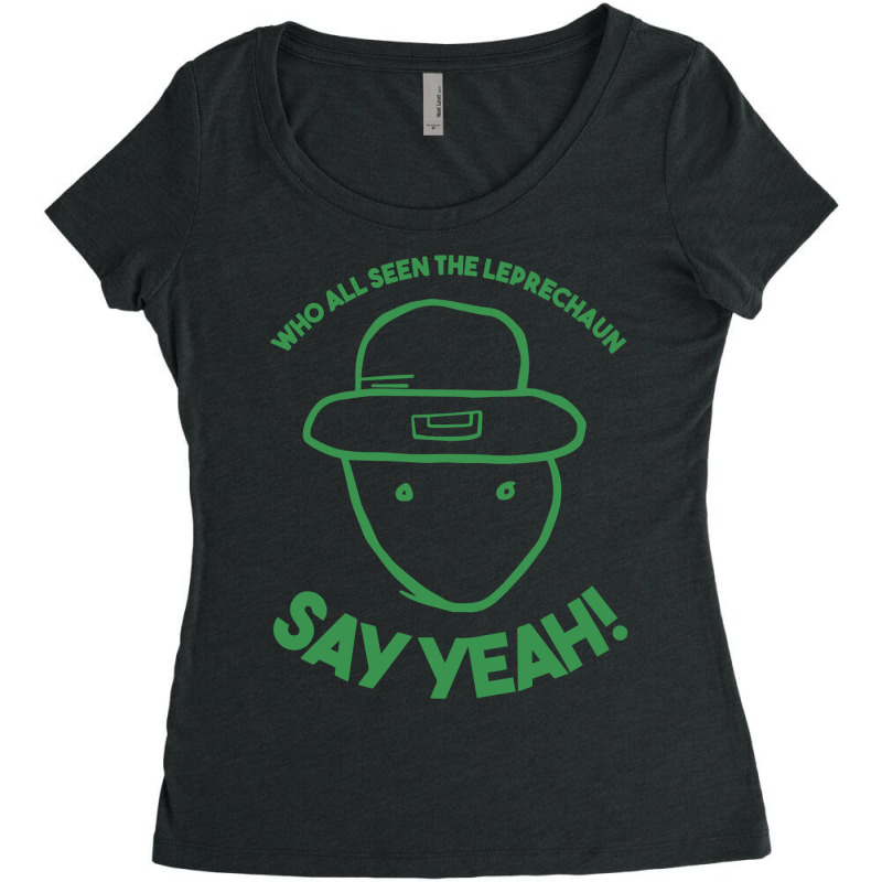 Amateur Leprechaun Sketch Mobile Alabama St Patrick's Shirt Long Sleev Women's Triblend Scoop T-shirt by paisleafuscaldo | Artistshot