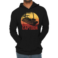 Funny Boating Captoon Pontoon Captain Pontoon Boat Vintage Tank Top Lightweight Hoodie | Artistshot