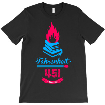 Fahrenheit 451 T-shirt Designed By Sani Santika