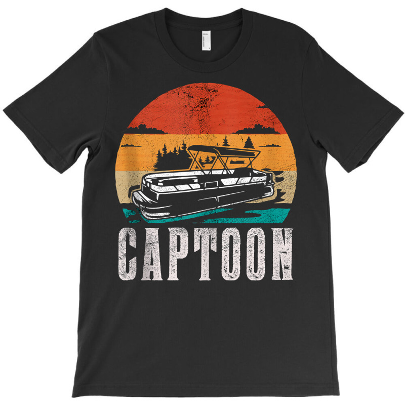 Funny Boating Captoon Pontoon Tritoon Captain Pontoon Boat Tank Top T-shirt | Artistshot