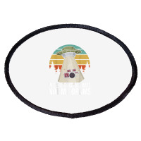 Funny Drummer Drumming Drum Kit Percussion I Wife Ufo Aliens Oval Patch | Artistshot