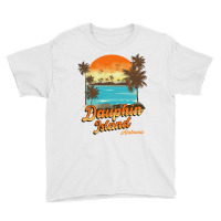 Dauphin Island Alabama Beach Summer Vacation Palm Sunset Pullover Hood Youth Tee | Artistshot