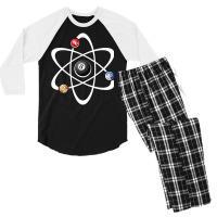 Billiards Pool Hall Sport T Shirt Pocket Atom Science Nerd Men's 3/4 Sleeve Pajama Set | Artistshot