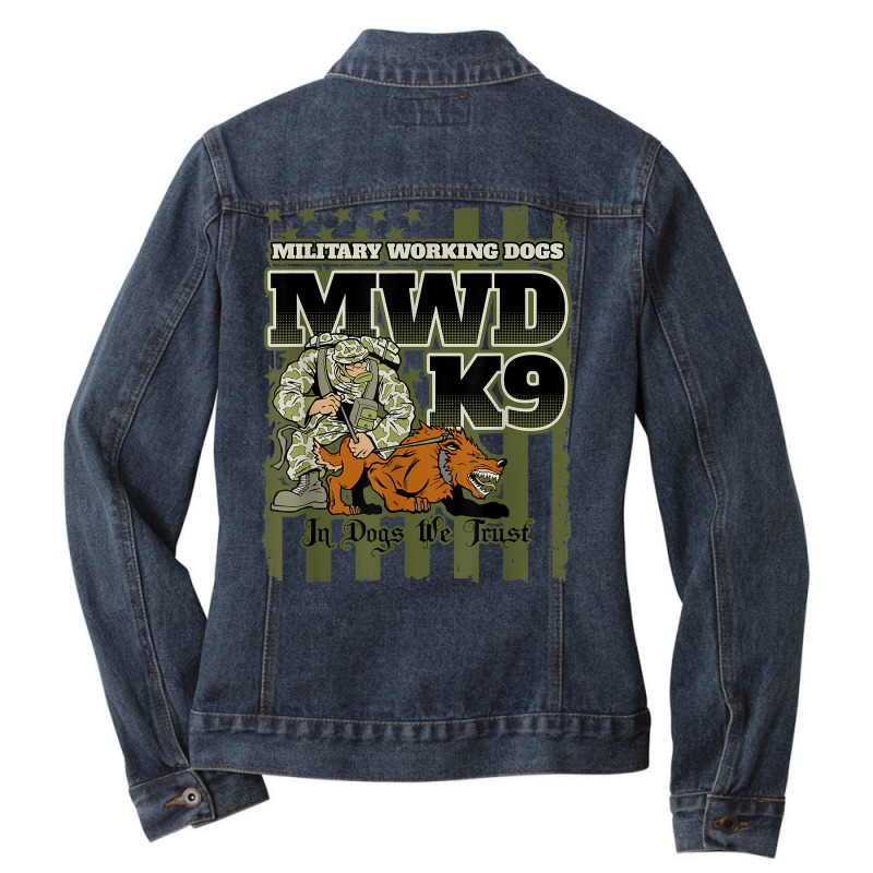 Military Working Dogs K9 Unit Shirt Ladies Denim Jacket by adrienskradski | Artistshot