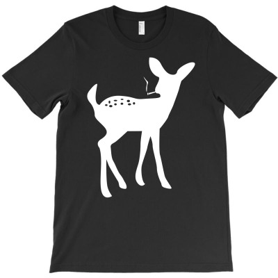 Smoking Fawn Deer T-shirt Designed By Sani Santika