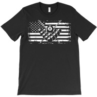 Billiards T Shirt Pool Billiards American Flag Gift Tee T-shirt | Artistshot