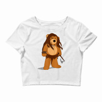 Funny Teddy The Barbarian Stuffed Bear Cartoon Crop Top | Artistshot