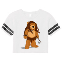 Funny Teddy The Barbarian Stuffed Bear Cartoon Scorecard Crop Tee | Artistshot