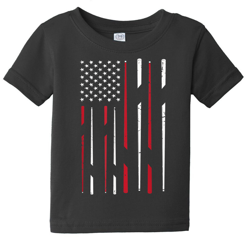 Billiards Usa Flag Snooker Cue Billiards Gift Snooker T Shirt Baby Tee | Artistshot