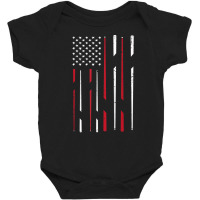 Billiards Usa Flag Snooker Cue Billiards Gift Snooker T Shirt Baby Bodysuit | Artistshot