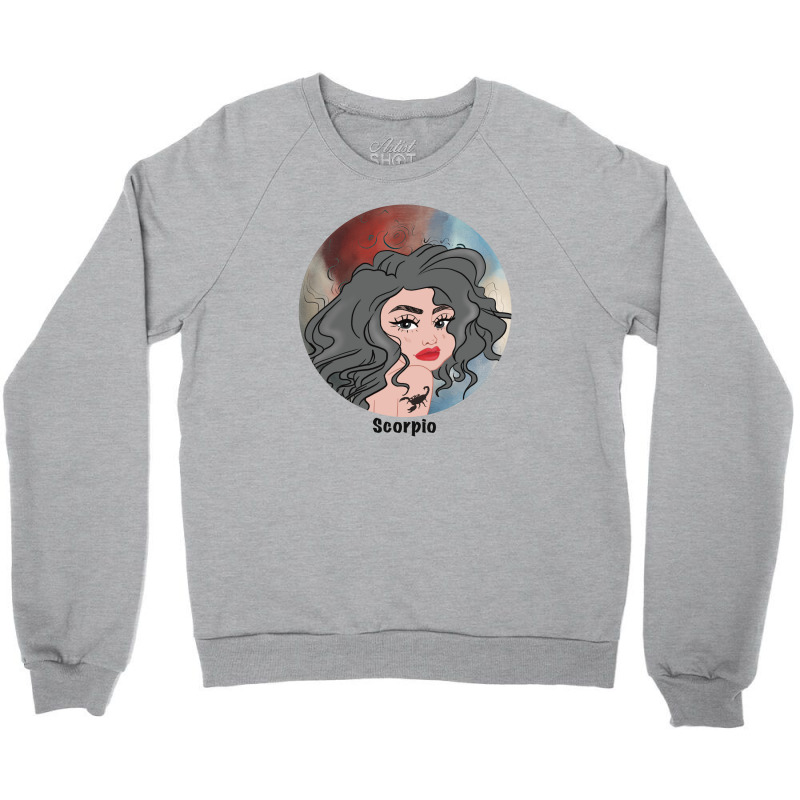 Scorpio Zodiac Crewneck Sweatshirt by wolfieDesign | Artistshot