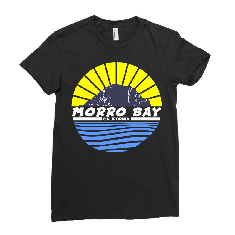 Morro Bay Morro Rock California Long Sleeve T Shirt Ladies Fitted T-Shirt by nayarilorenzi | Artistshot