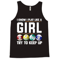 Cool Billiards Art For Women Girl Pool Player 8 Ball Snooker T Shirt Tank Top | Artistshot