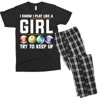 Cool Billiards Art For Women Girl Pool Player 8 Ball Snooker T Shirt Men's T-shirt Pajama Set | Artistshot