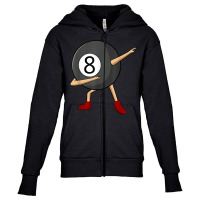 Dabbing 8 Ball Pool Billiards Player Boy T Shirt Youth Zipper Hoodie | Artistshot