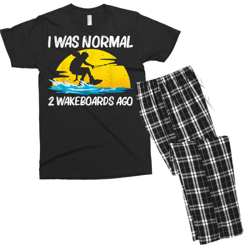 Cool Wakeboarding Design For Men Women Wakeboard Wakeboarder T Shirt Men's T-shirt Pajama Set | Artistshot