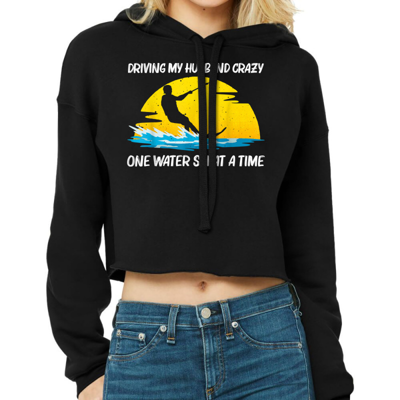 Cool Water Skiing For Women Mom Ski Sports Skiers Swimmer T Shirt Cropped Hoodie by kryloxsiriaso4 | Artistshot