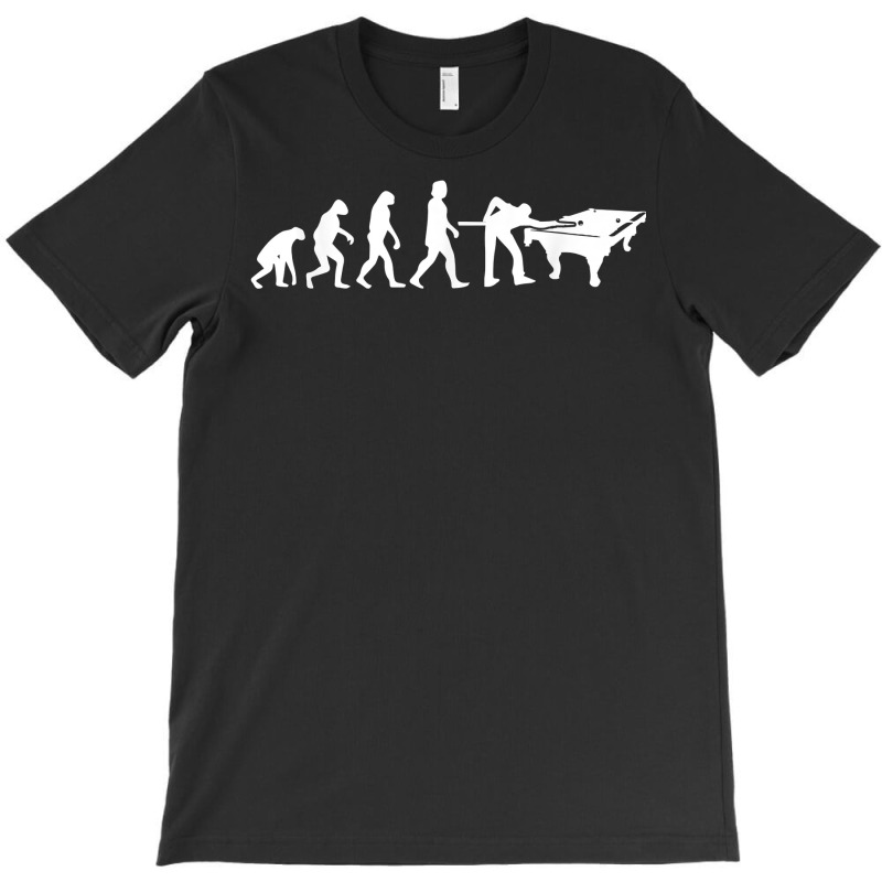 Evolution Of Billiards & Snooker   Funny Pool Billards T Shirt T-shirt | Artistshot