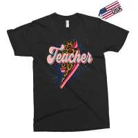 Leopard Teacher Shirt Teacher Lightning Bolt Back To School T Shirt Exclusive T-shirt | Artistshot