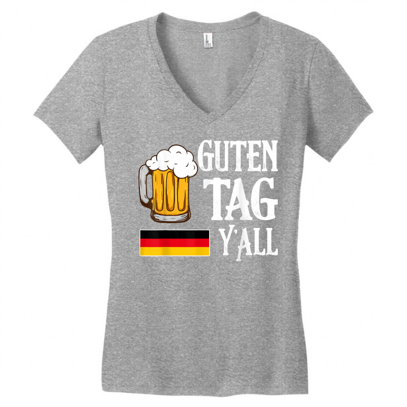 Guten Tag Y'all Oktoberfest Beer Festival Funny T Shirt Women's V-Neck T-Shirt by riesshrpulice9gx | Artistshot