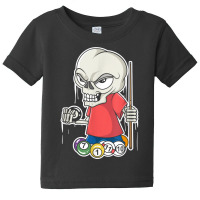 Funny Billiards Skull I Snooker Balls Pool Player Gifts T Shirt Baby Tee | Artistshot