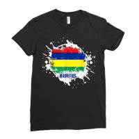 Mauritius Splash T Shirt Ladies Fitted T-shirt | Artistshot