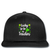 St Patricks Day Teacher  Lucky To Be A Teacher Printed Hat | Artistshot