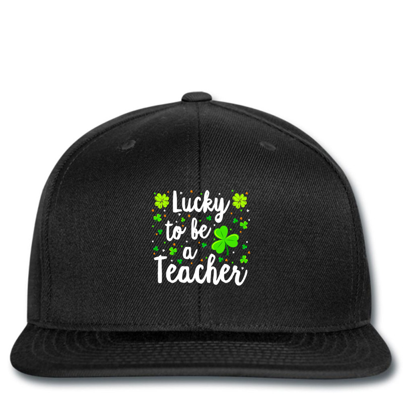 St Patricks Day Teacher  Lucky To Be A Teacher Printed Hat | Artistshot