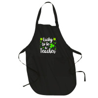 St Patricks Day Teacher  Lucky To Be A Teacher Full-length Apron | Artistshot