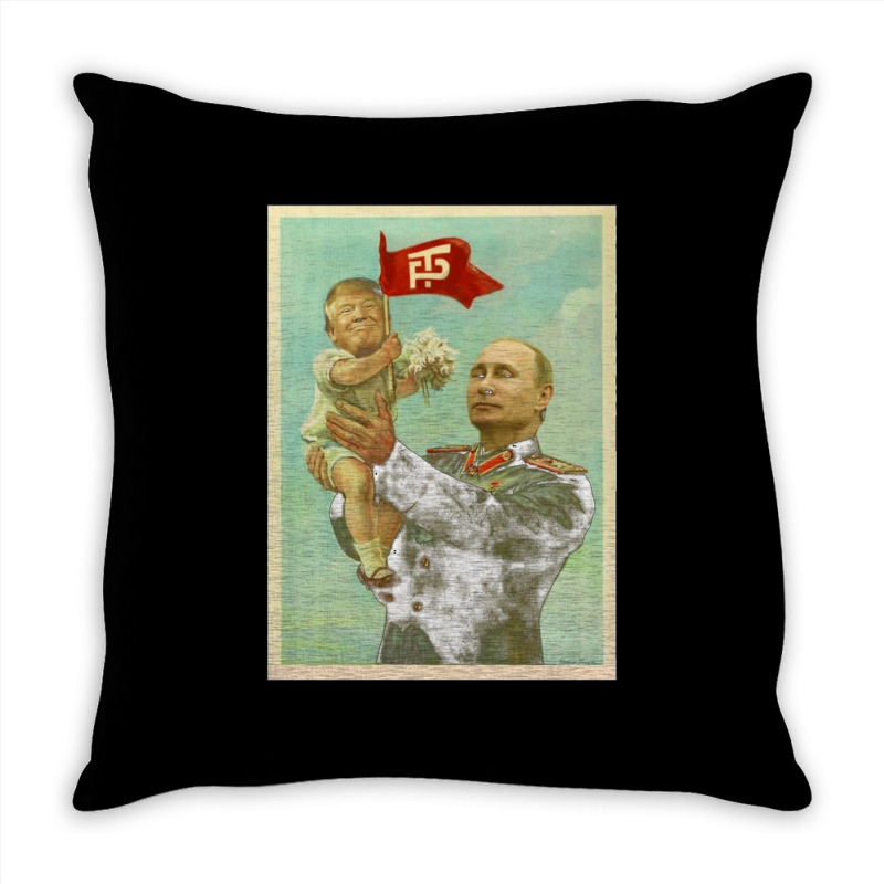 Baby Trump With Putin Throw Pillow | Artistshot