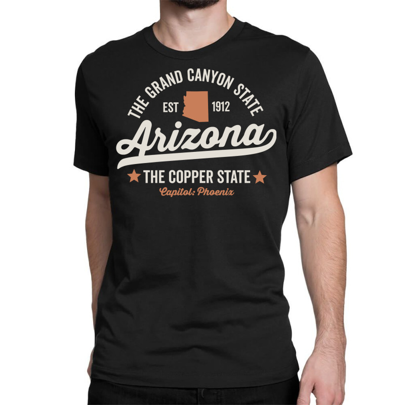 Arizona Vintage Sports Design Copper State Dark Pullover Hoodie Classic T-shirt | Artistshot