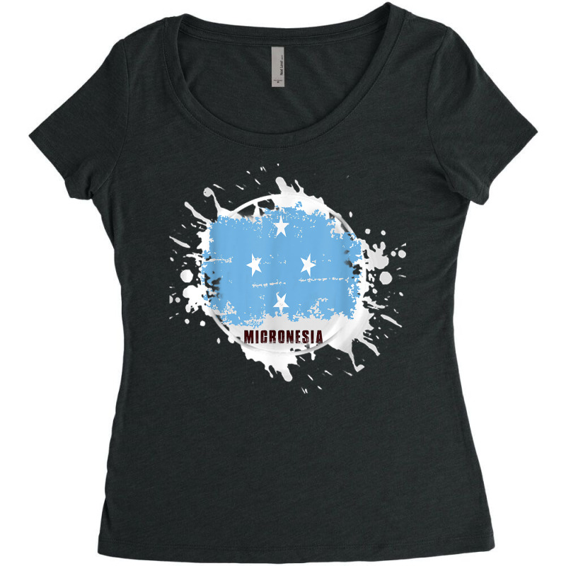 Micronesia Splash T Shirt Women's Triblend Scoop T-shirt by strnadoymoskwaoj | Artistshot