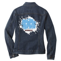 Micronesia Splash T Shirt Ladies Denim Jacket | Artistshot