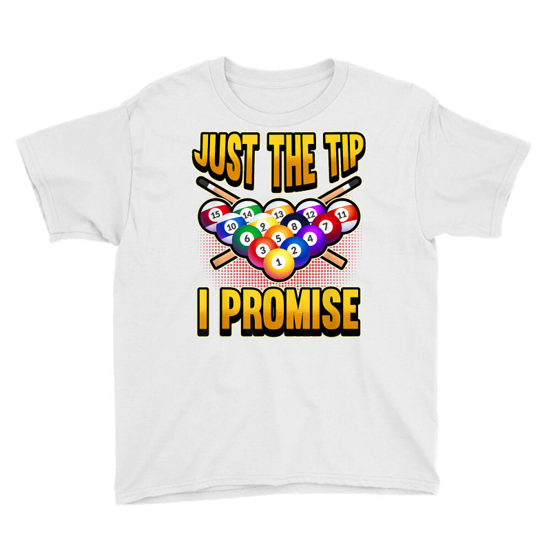 Funny Pool Ball Billiard Saying Just The Tip I Promise T Shirt Youth Tee | Artistshot