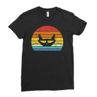 Cat Sunset Design Ladies Fitted T-shirt | Artistshot