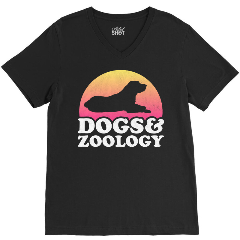 Dogs And Zoology Men's Or Women's Dog Pullover Hoodie V-Neck Tee by darinelelwell | Artistshot