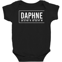 Daphne Al Alabama Funny City Coordinates Home Roots Gift T Shirt Baby Bodysuit | Artistshot