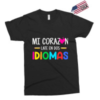 Mi Corazon Late En Dos Idiomas, Bilingual Spanish Teacher Exclusive T-shirt | Artistshot