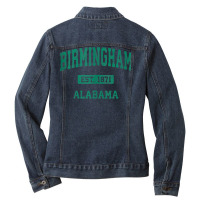 Birmingham Alabama Al Vintage Athletic Sports Design Tank Top Ladies Denim Jacket | Artistshot