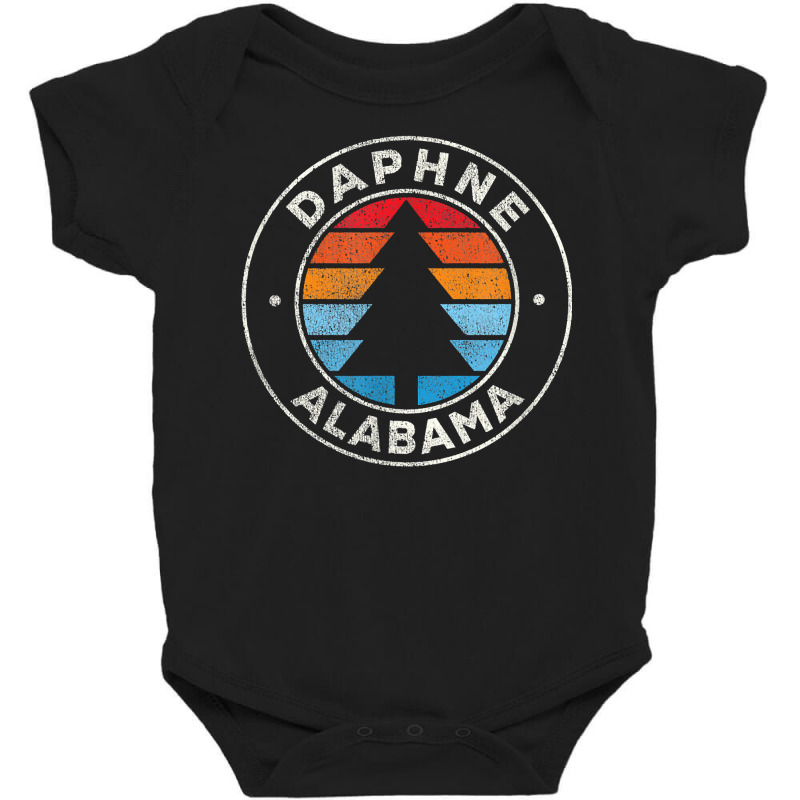 Daphne Alabama Al Vintage Graphic Retro 70s T Shirt Baby Bodysuit by adrienskradski | Artistshot