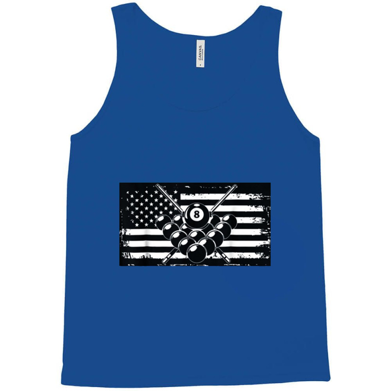 Billiards T Shirt Pool Billiards American Flag Gift Tee Tank Top | Artistshot