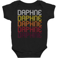 Daphne, Al  Vintage Style Alabama T Shirt Baby Bodysuit | Artistshot